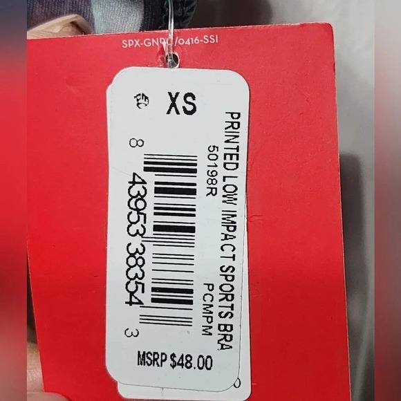 Spanx NWT Printed Low Impact Sports Bra in Camo/Pink Womens XS - Picture 4 of 7